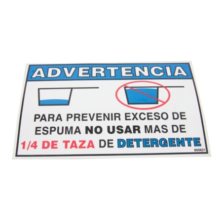 Alliance LABEL OVERSUDSING-SPANISH 800621